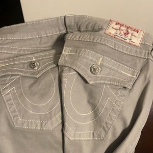 True religion grey pants size 31